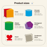 Product shape size on My Geo-Blox : Sorting Blocks Set Toy for Kids - BEST LEARNING