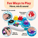 BEST LEARNING Music Gear Mixer - Kids DJ Mixer Table and Music Toy