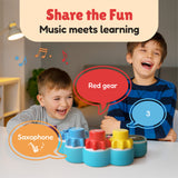 BEST LEARNING Music Gear Mixer - Kids DJ Mixer Table and Music Toy