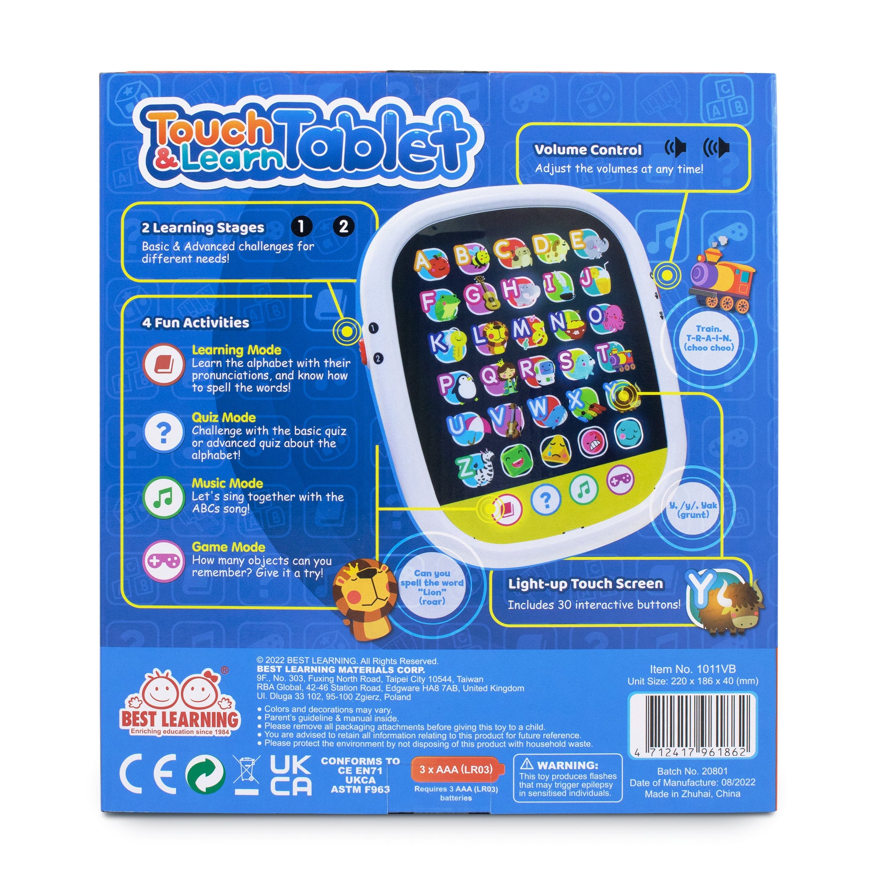 Touch & Learn Tablet | Educational Learning Toys for Children