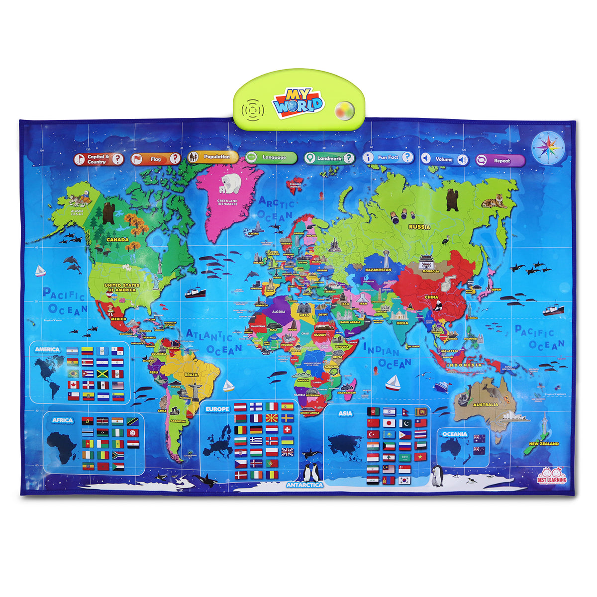 BEST LEARNING i-Poster: My WORLD Interactive Map - BEST LEARNING
