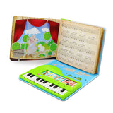 Book opened view of the kids educational toy My First Piano Book - BEST LEARNING