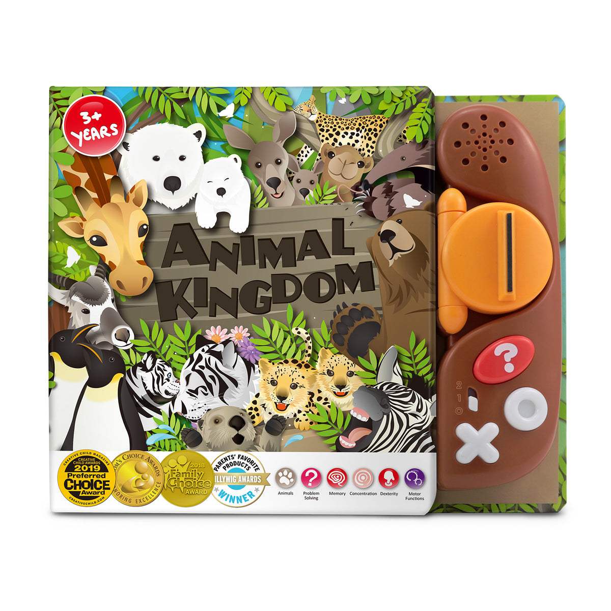 Front view of baby award winning learning toys Book Reader: Animal Kingdom - BEST LEARNING